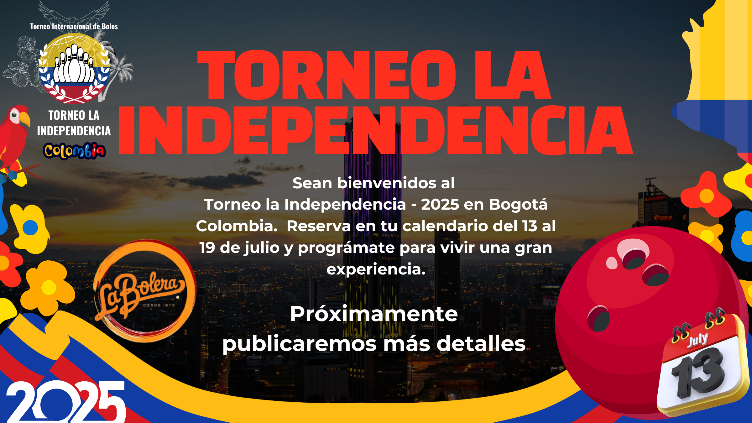 Aviso Torneo la Independencia - Desktop background image