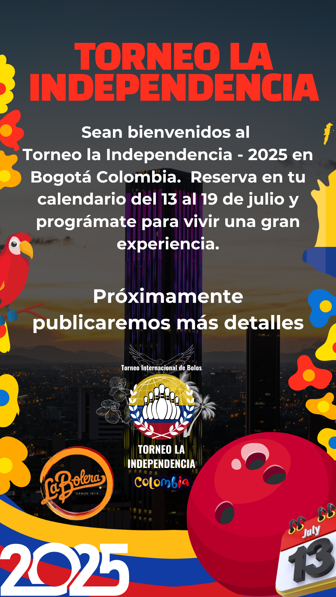 Aviso Torneo la Independencia - Phone background image